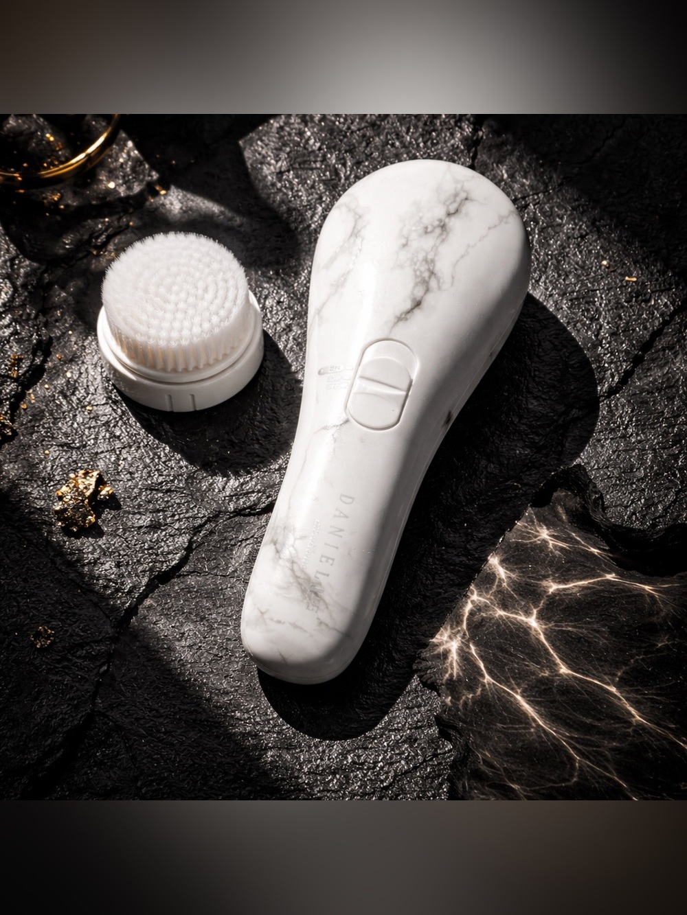Pure Facial Cleansing System - White Marble with Extra Brush